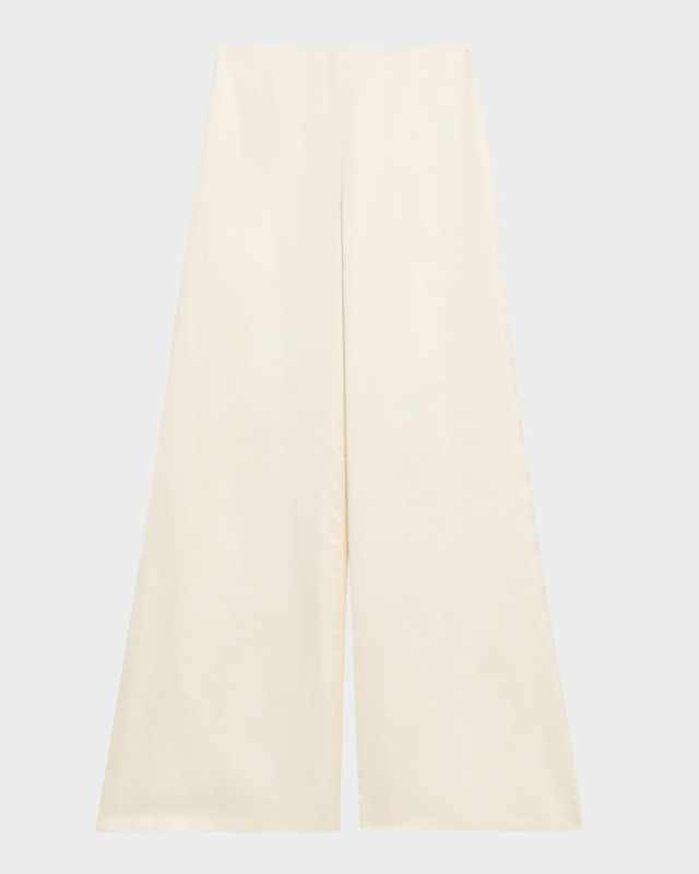 Daria Satin Wide-Leg Pants